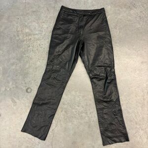Maxima Vintage Rock and Roll Black leather pant